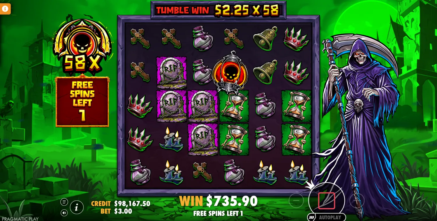 Immortal Free Spins в Death Dominion с Total Multiplier