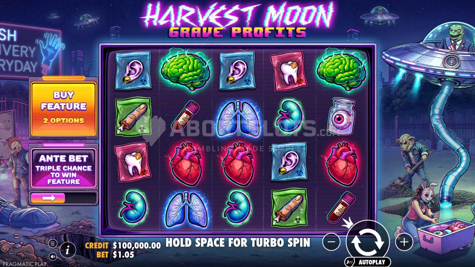 Базовое поле Harvest Moon Grave Profits 5 на 4