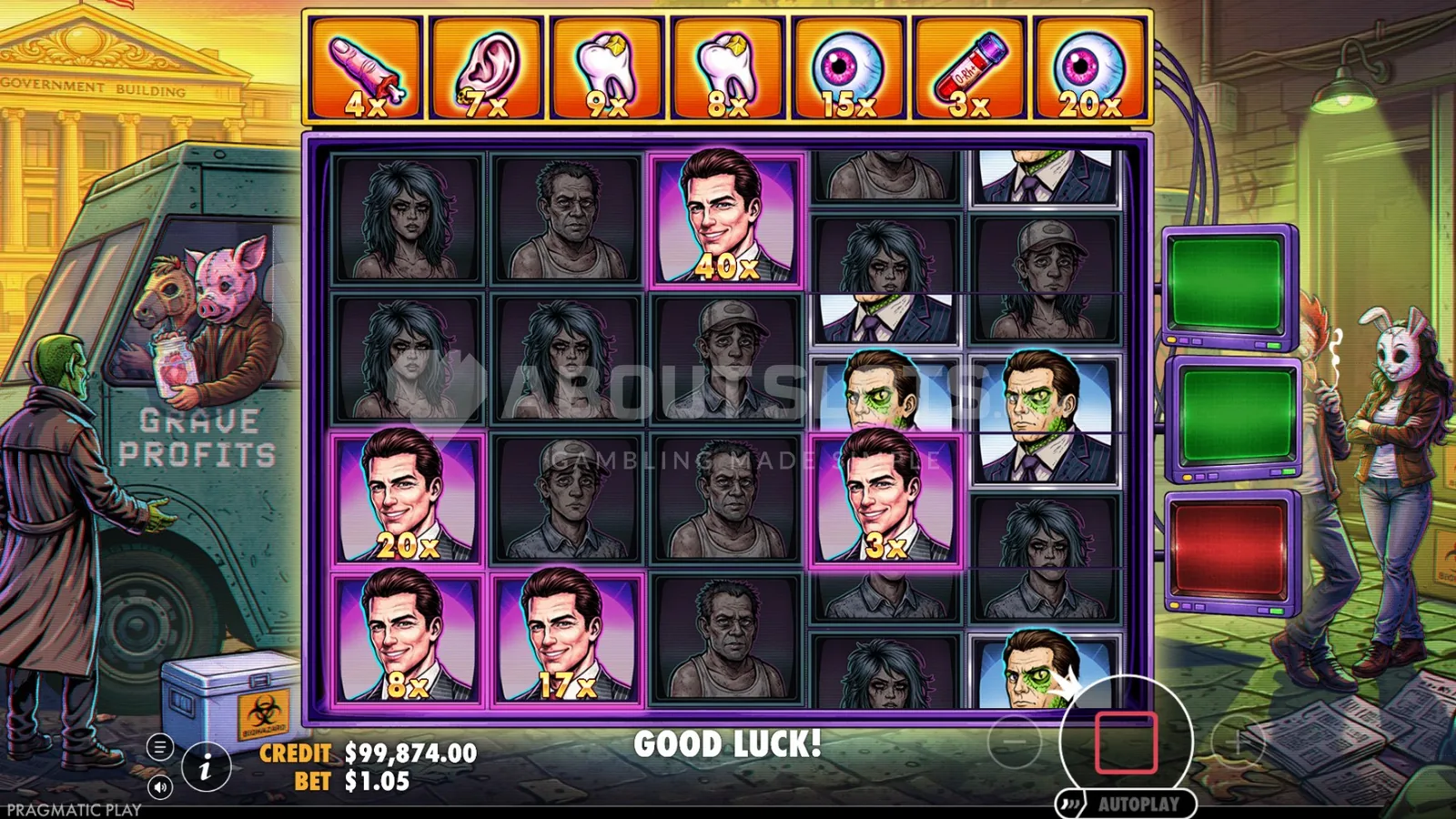 Collect Respins в слоте Harvest Moon Grave Profits