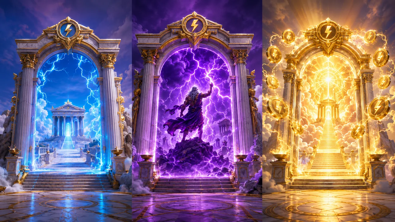 Три портала бонусов Supreme Zeus: Thunder Reign, Wrath of Olympus и Last Ascension