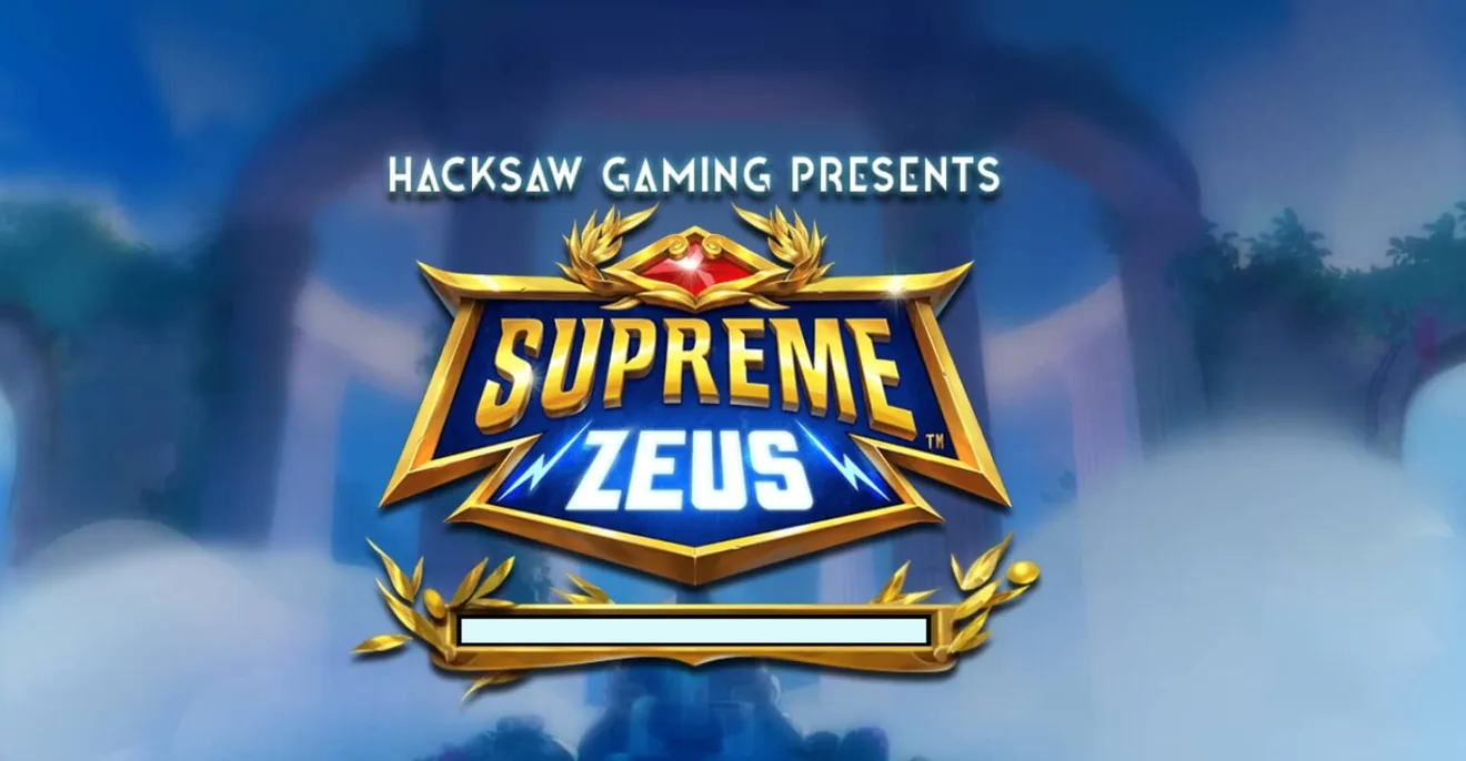 Экран загрузки слота Supreme Zeus от Hacksaw Gaming
